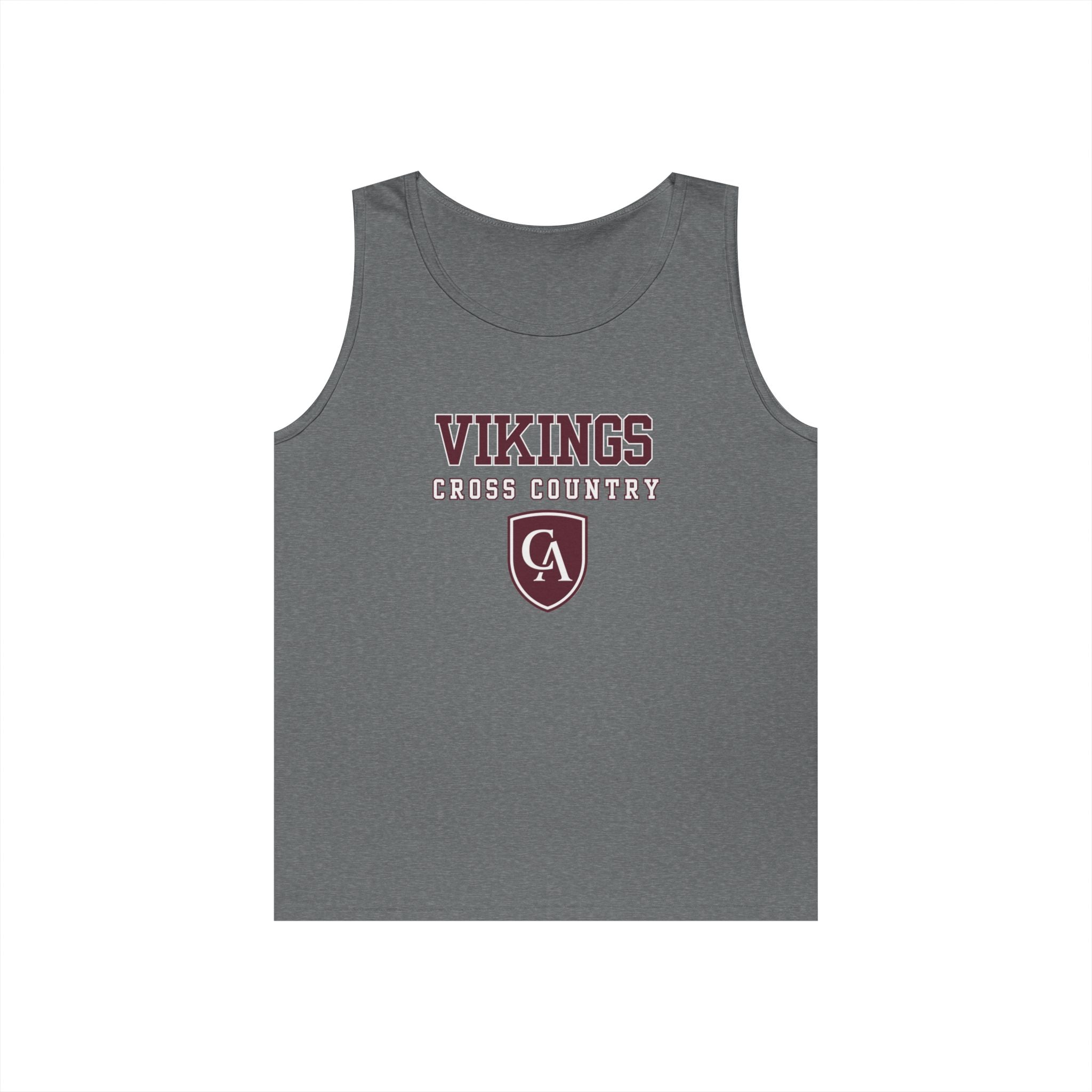 Adult Unisex Columbus Academy Vikings Cross Country Graphic Gildan Heavy Blend Cotton Tank