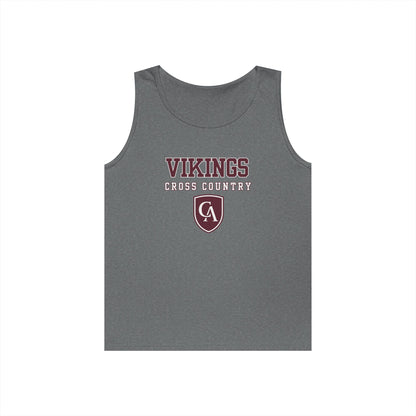 Adult Unisex Columbus Academy Vikings Cross Country Graphic Gildan Heavy Blend Cotton Tank