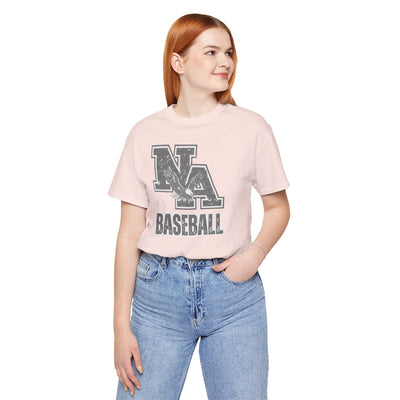 Adult Unisex Vintage Faded Logo Baseball Graphic Short Sleeve Soft Tee