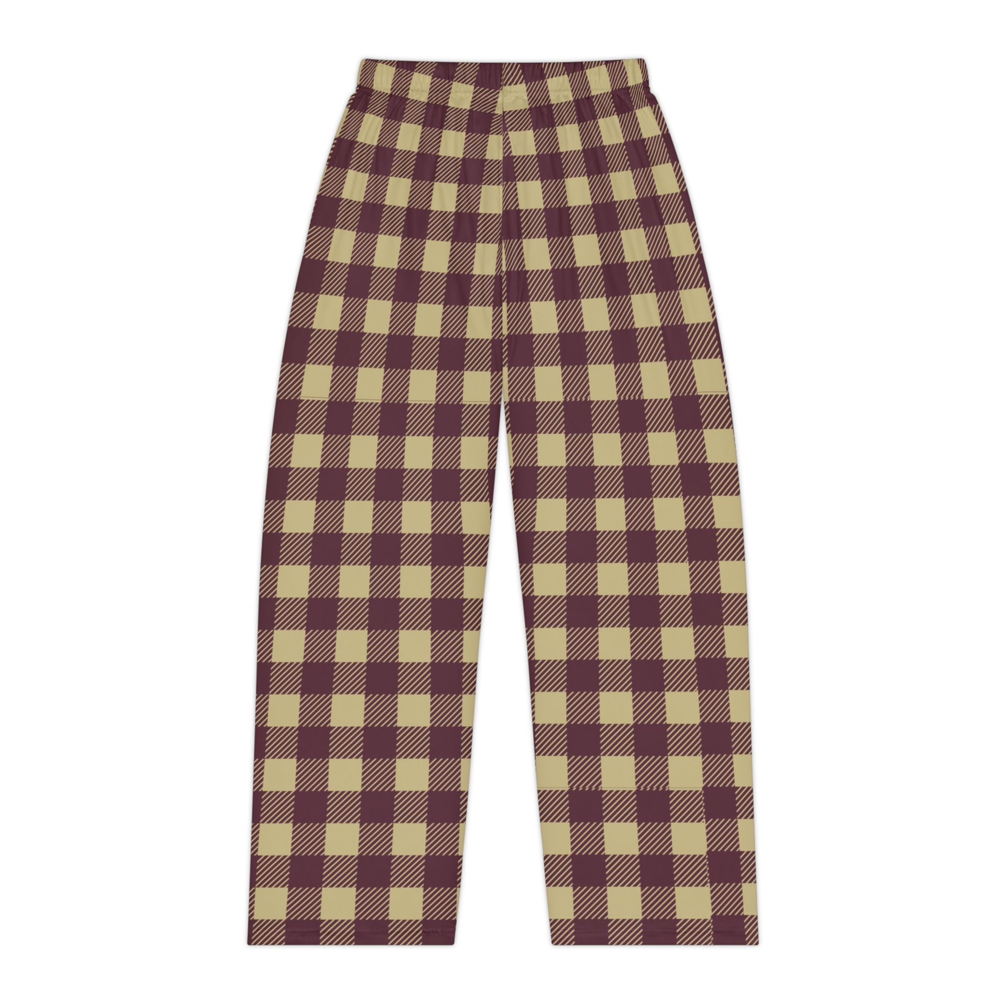 Women's Buffalo Check Pajama Pant with Eagles Print