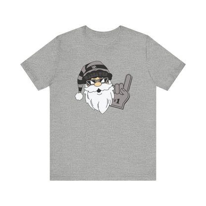 Adult Unisex Westerville Central Spirited Santa Graphic Short Sleeve Soft Tee
