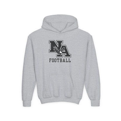 Youth Classic Logo Black Football Graphic Hoodie