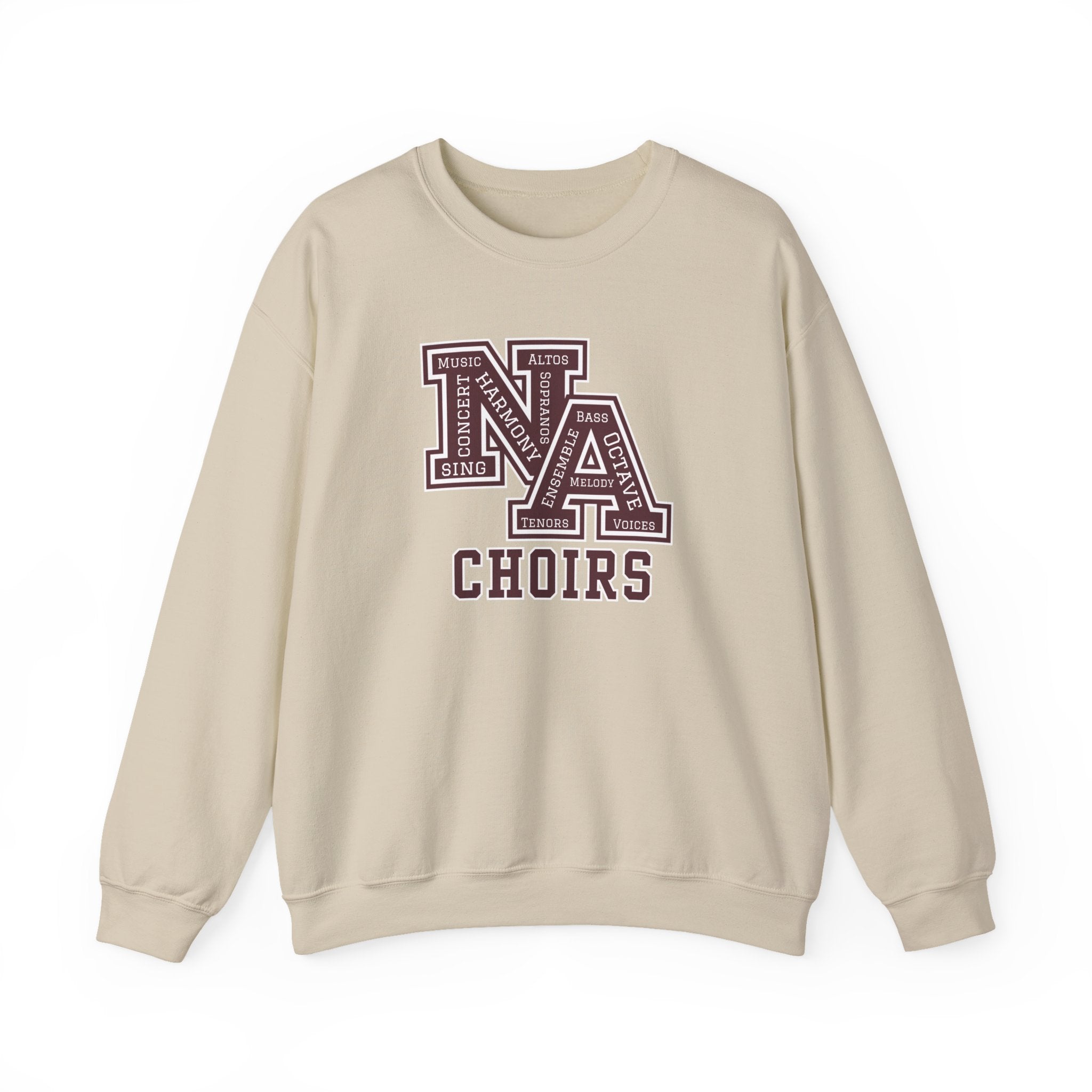 Adult Unisex Choirs Words NA Logo Graphic Sweatshirt