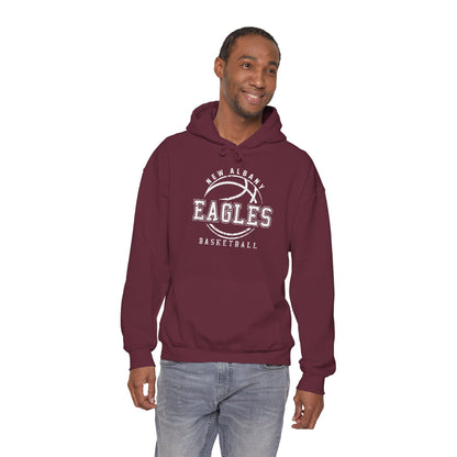 Adult Unisex New Albany Eagles Rebound Retro Distressed Graphic Hoodie