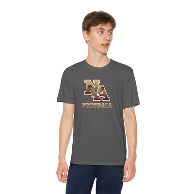 Youth New Albany Ombre Eagle Logo Graphic Sport-Tek Competitor Performance Tee