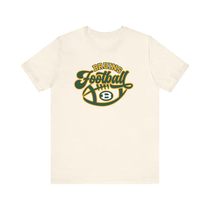 Adult Unisex Bruin Script Football Graphic Short Sleeve Soft Tee