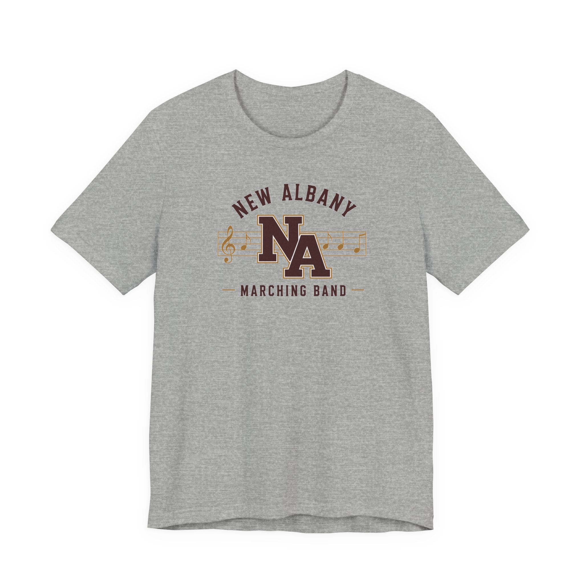 Adult Unisex New Albany Marching Melodies Graphic Short Sleeve Bella + Canvas Soft Tee