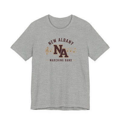 Adult Unisex New Albany Marching Melodies Graphic Short Sleeve Bella + Canvas Soft Tee