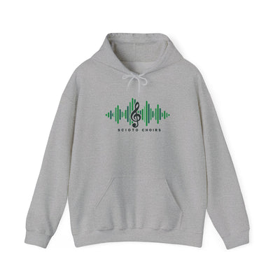 Adult Unisex Dublin Scioto Choirs Sound Wave Graphic Hoodie