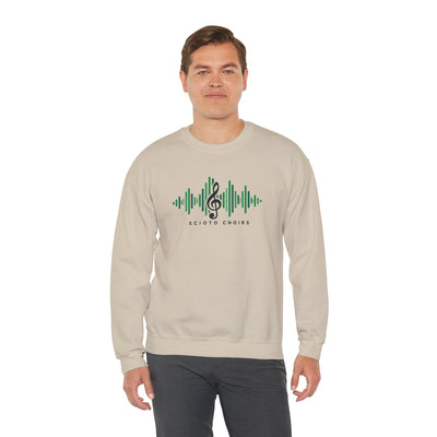 Adult Unisex Dublin Scioto Choirs Sound Wave Graphic Sweatshirt