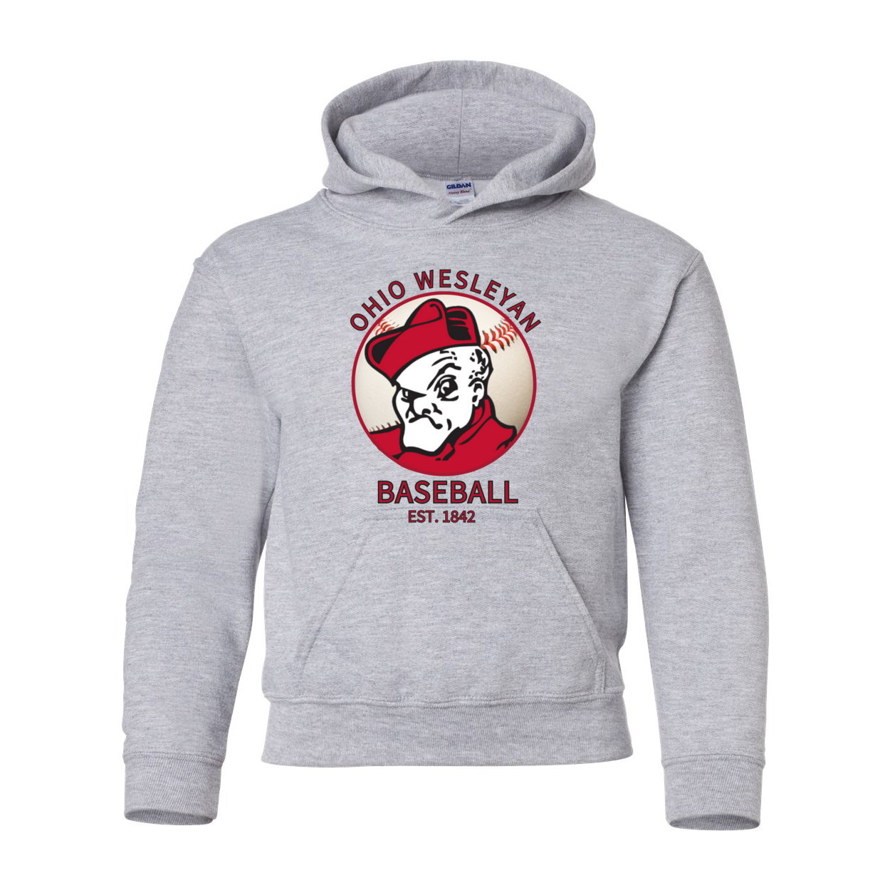 Youth 1842 Bishops Baseball Graphic Hoodie - Ohio Wesleyan University