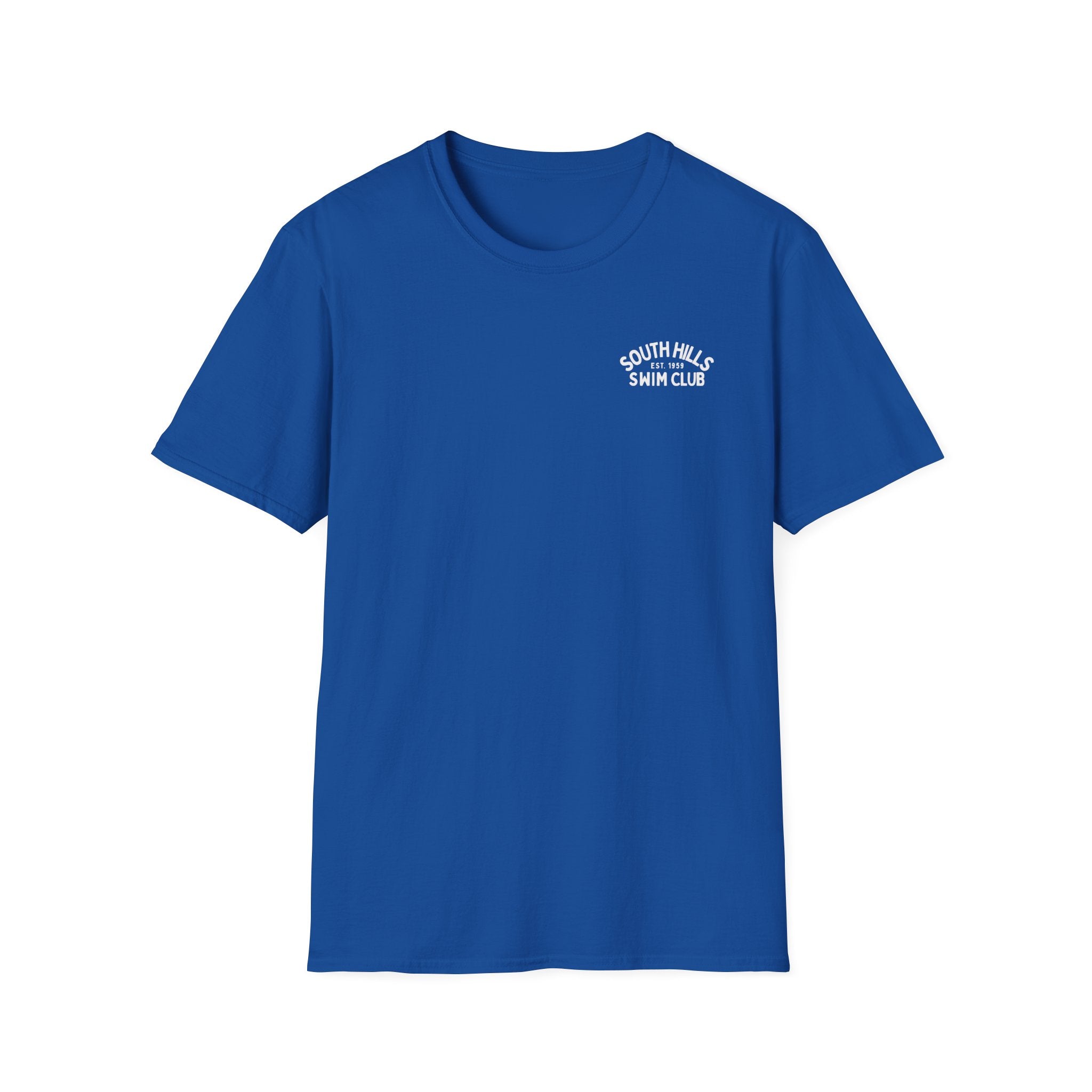 Adult Unisex South Hills Swim Club Heritage Graphic Short Sleeve Gildan Softstyle Tee