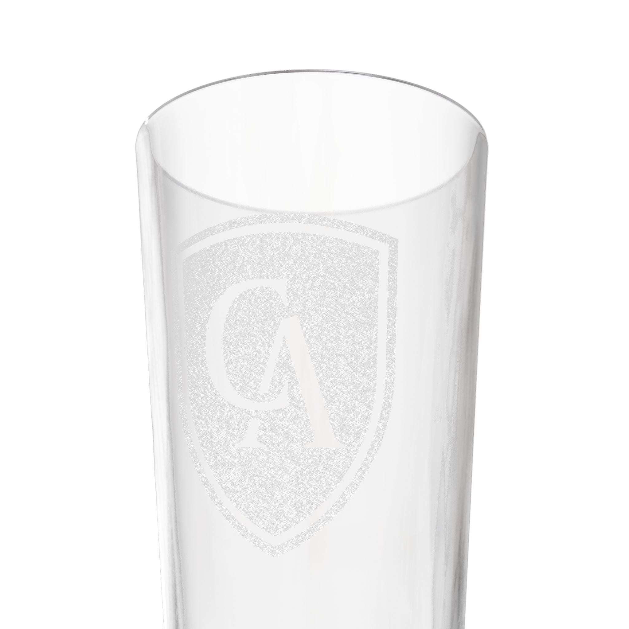Columbus Academy Logo Engraved Pint Glass