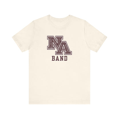 Adult Unisex New Albany Band Word Logo Graphic Short Sleeve Soft Tee