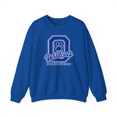 Adult Unisex Overbrook Elementary Wildcats Block Letter Graphic Sweatshirt