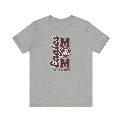 Women's Swim & Dive Mom Graphic Short Sleeve Soft Tee