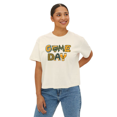 Women's Bruin Game Day Graphic Boxy Crop Short Sleeve Tee