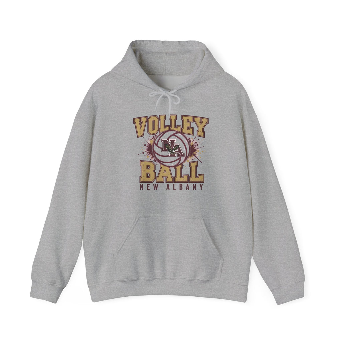 Adult Unisex New Albany Eagles Power Volleyball Graphic Hoodie