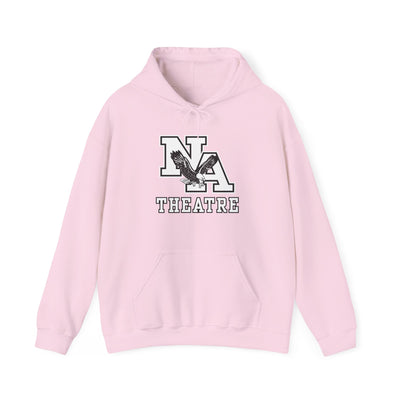 Adult Unisex White/Black Classic NA Theatre Logo Graphic Hoodie