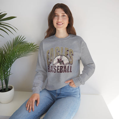 Adult Unisex New Albany Eagles Distressed Dugout Graphic Sweatshirt
