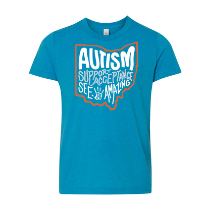 Youth "Autism See The Amazing" Bridgeway Graphic Short Sleeve Tee