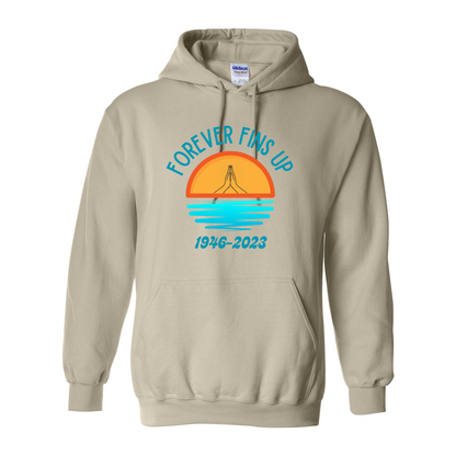 Adult Unisex Forever Fins Up Graphic Hoodie