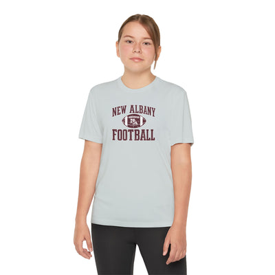 Youth New Albany Football Pride Graphic Sport-Tek Competitor Performance Tee