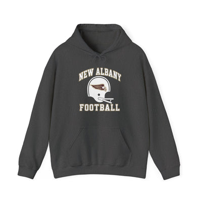 Adult Unisex New Albany Football Heritage Helmet Graphic Hoodie