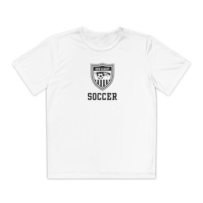Youth New Albany Youth Soccer League Crest Graphic Sport-Tek Competitor Performance Tee