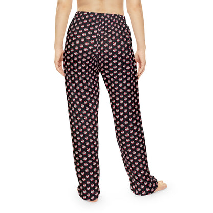 Women's Pajama Pant with Allover Battling Bishop in Baseball Print