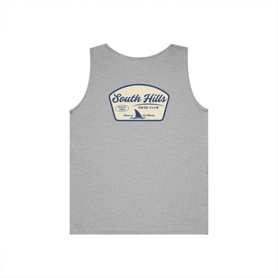 Adult Unisex South Hills Swim Club Home of the Sharks Graphic Tank