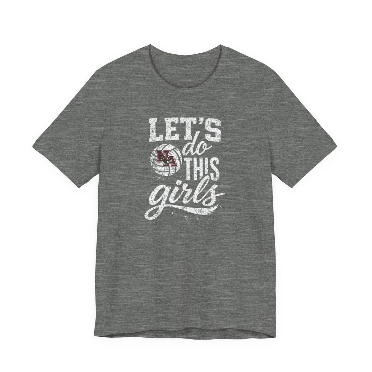 Adult Unisex New Albany Eagles Let's Do This Girls Graphic Short Sleeve Soft Tee