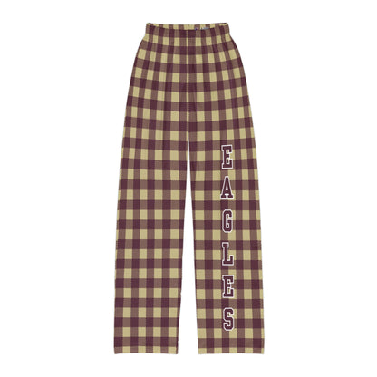 Youth Buffalo Check Pajama Pant with Eagles Print