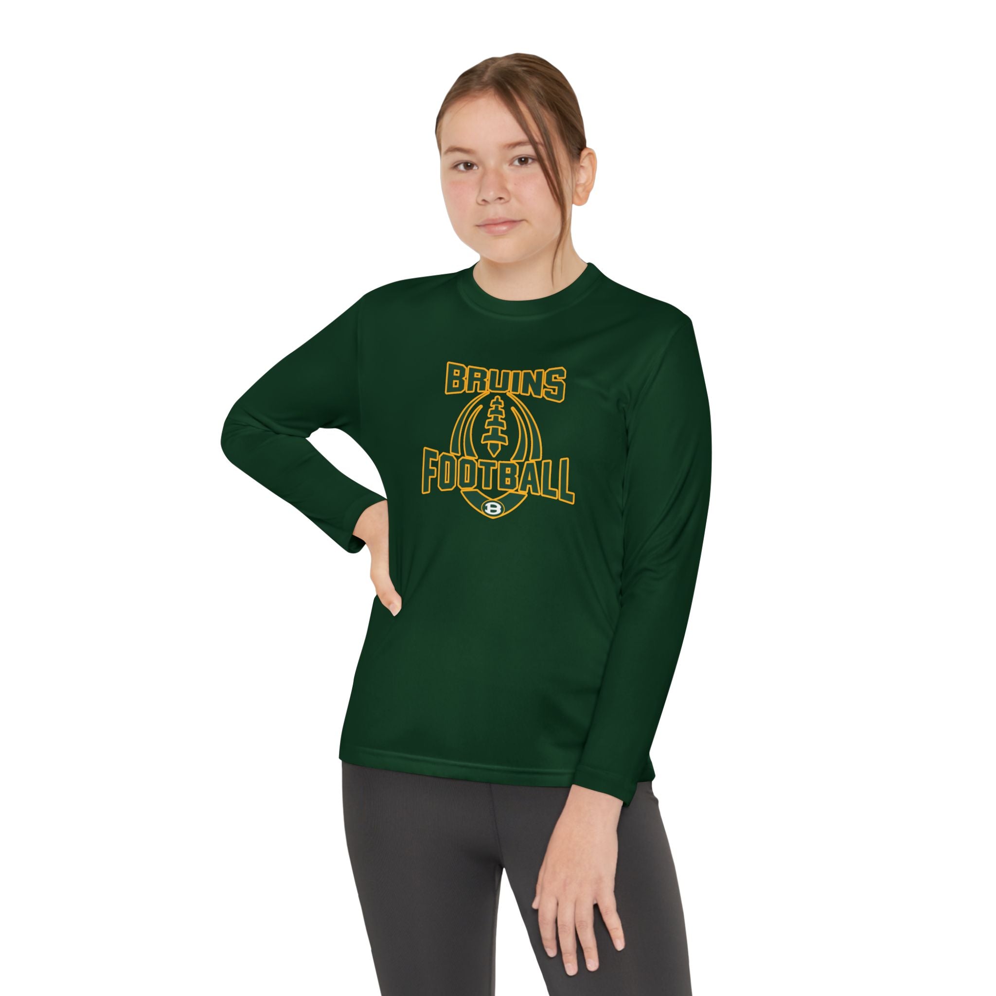 Youth Bruin Ultimate Football Graphic Competitor Performance Long Sleeve Tee