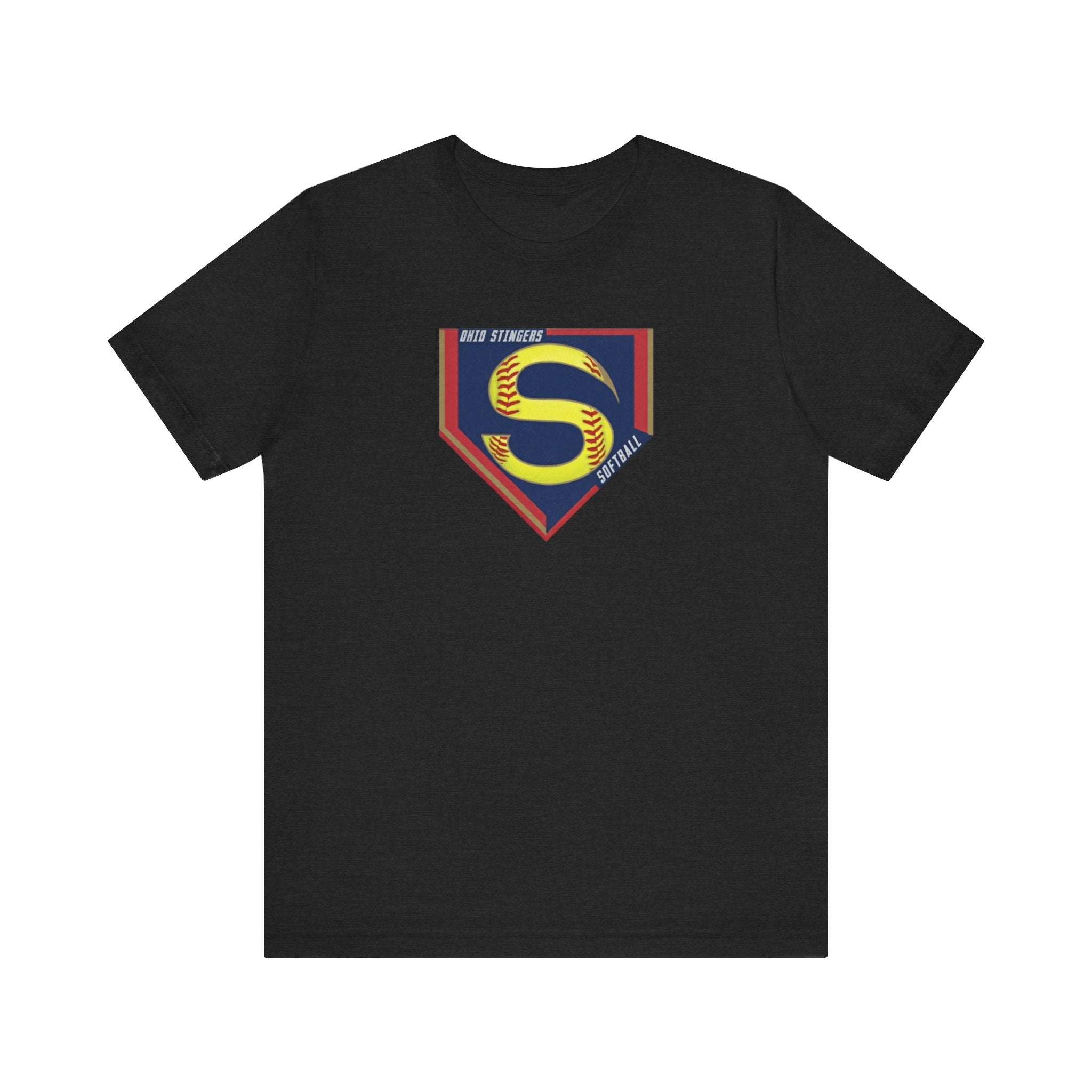 Adult Unisex Stingers Softball Logo Graphic Short Sleeve Bella + Canvas Soft Tee