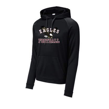 Adult Unisex Flying Football Eagle Performance Fleece Hoodie