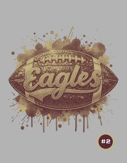 Women's Choose your Graphic Short Sleeve Boxy Crop Tee with Customized Back - New Albany Football