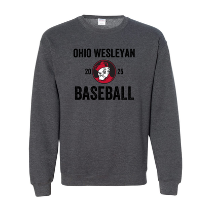 Adult Unisex OWU 2025 Baseball Graphic Sweatshirt - Ohio Wesleyan University