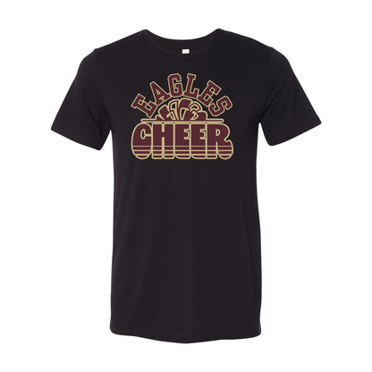 Adult Unisex Super Soft Eagles Cheer Short Sleeve Graphic Tee - New Albany Eagles