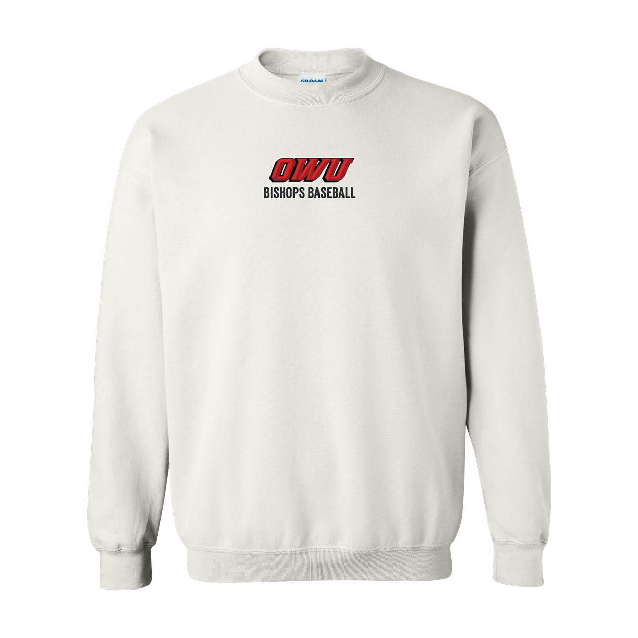 Adult Unisex Classic OWU Bishops Baseball Graphic Sweatshirt - Ohio Wesleyan University