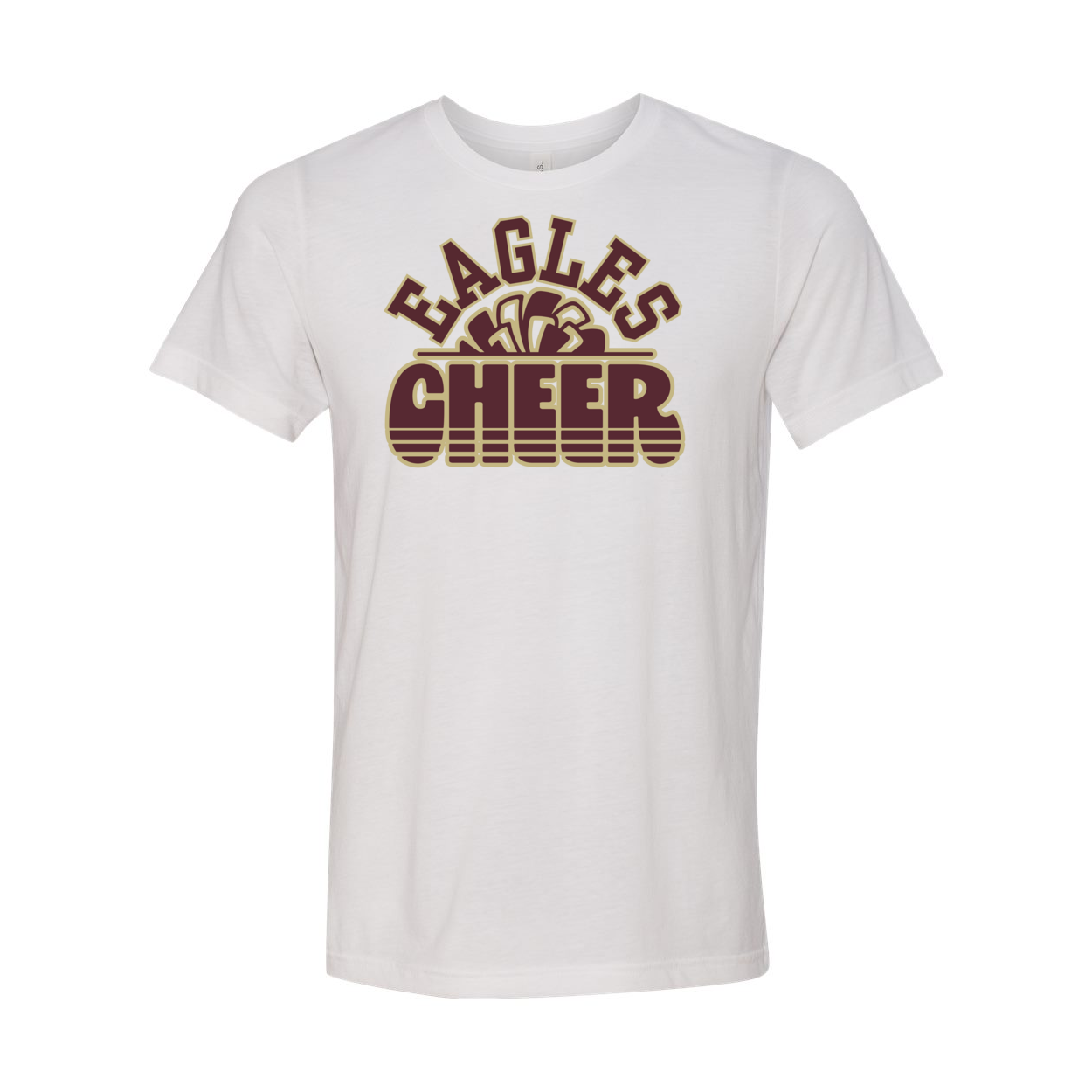 Adult Unisex Super Soft Eagles Cheer Short Sleeve Graphic Tee - New Albany Eagles