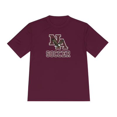 Adult Unisex New Albany Classic Maroon Soccer Logo Graphic Sport-Tek Competitor Performance Tee