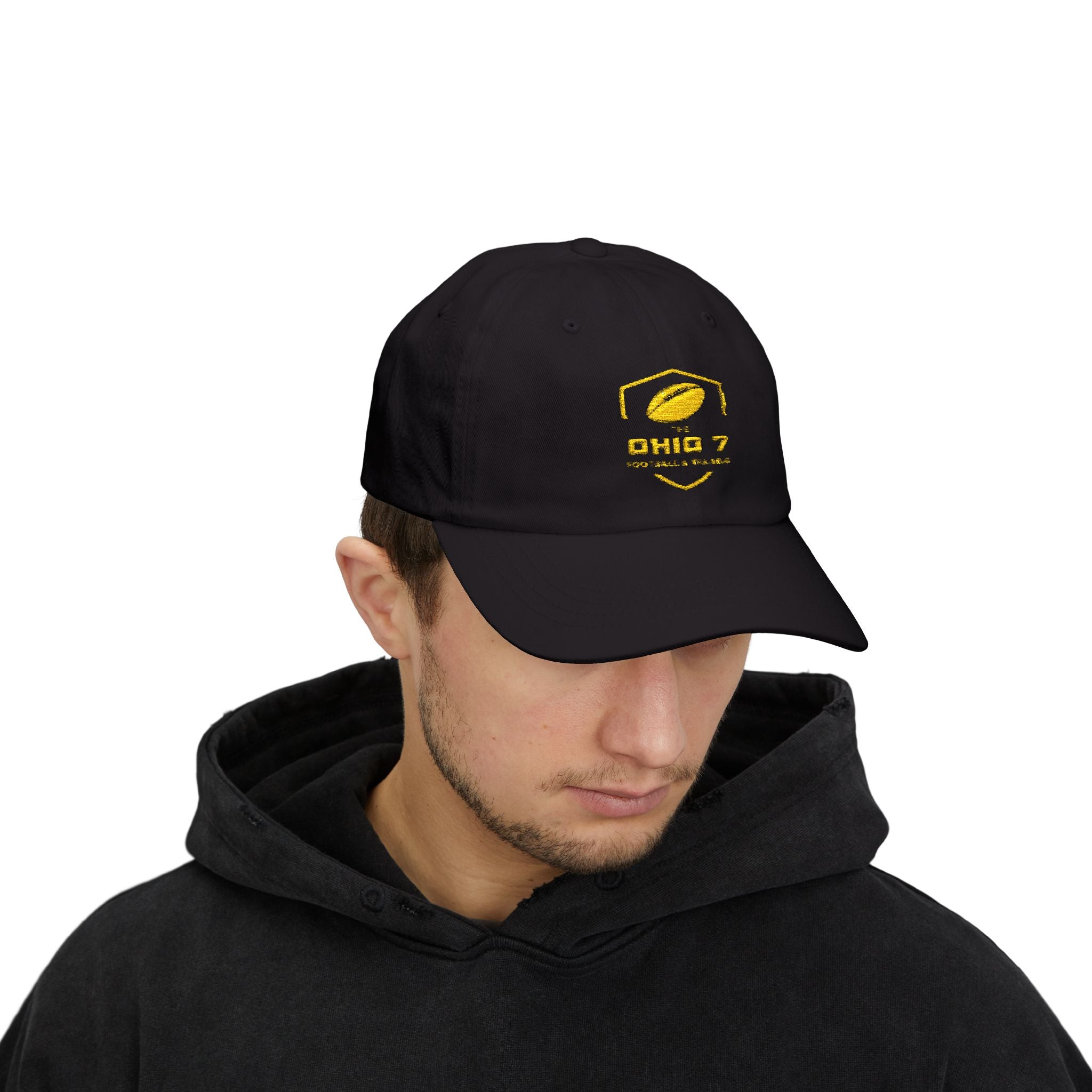 Adult Unisex The Ohio 7 Yellow Embroidered Logo Dad Cap