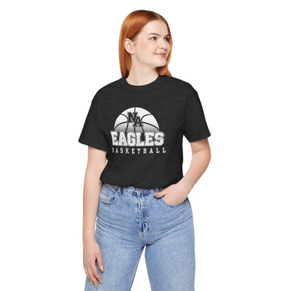 Adult Unisex New Albany Eagles Basketball Fast Break Graphic Short Sleeve Soft Tee