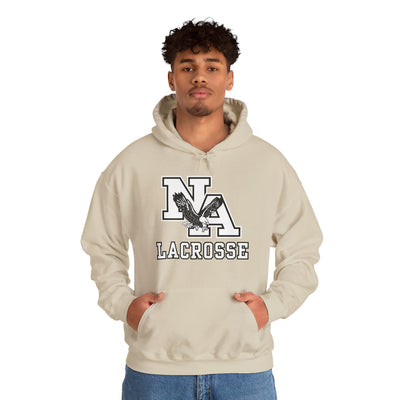 Adult Unisex Classic White Lacrosse Graphic Hoodie