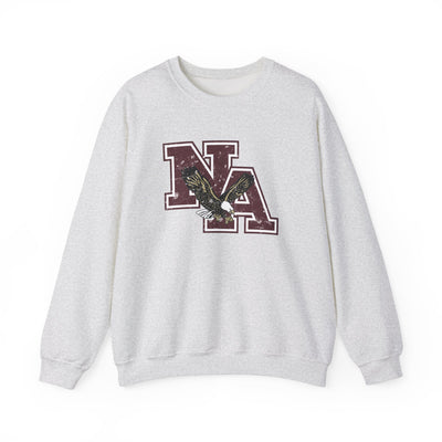 Adult Unisex Vintage Distressed Maroon Logo Graphic Sweatshirt