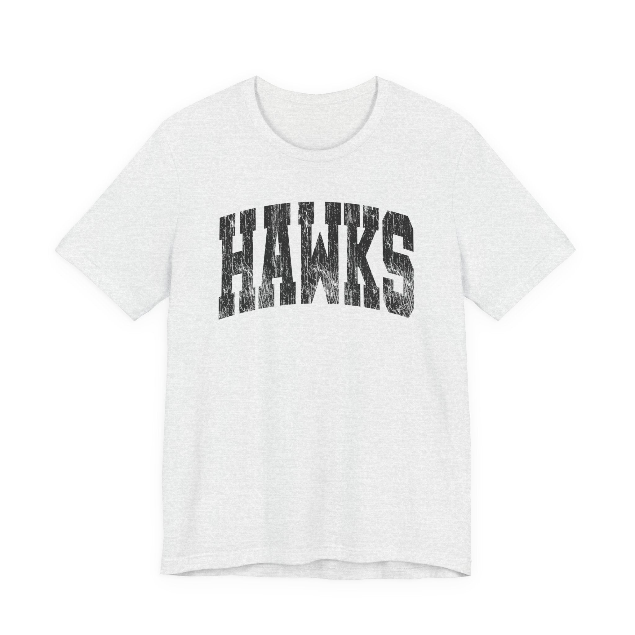 Adult Unisex Westerville Central Distressed Oversized Hawks Graphic Short Sleeve Soft Tee