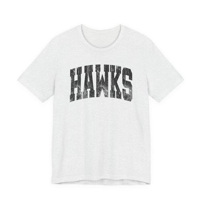 Adult Unisex Westerville Central Distressed Oversized Hawks Graphic Short Sleeve Soft Tee