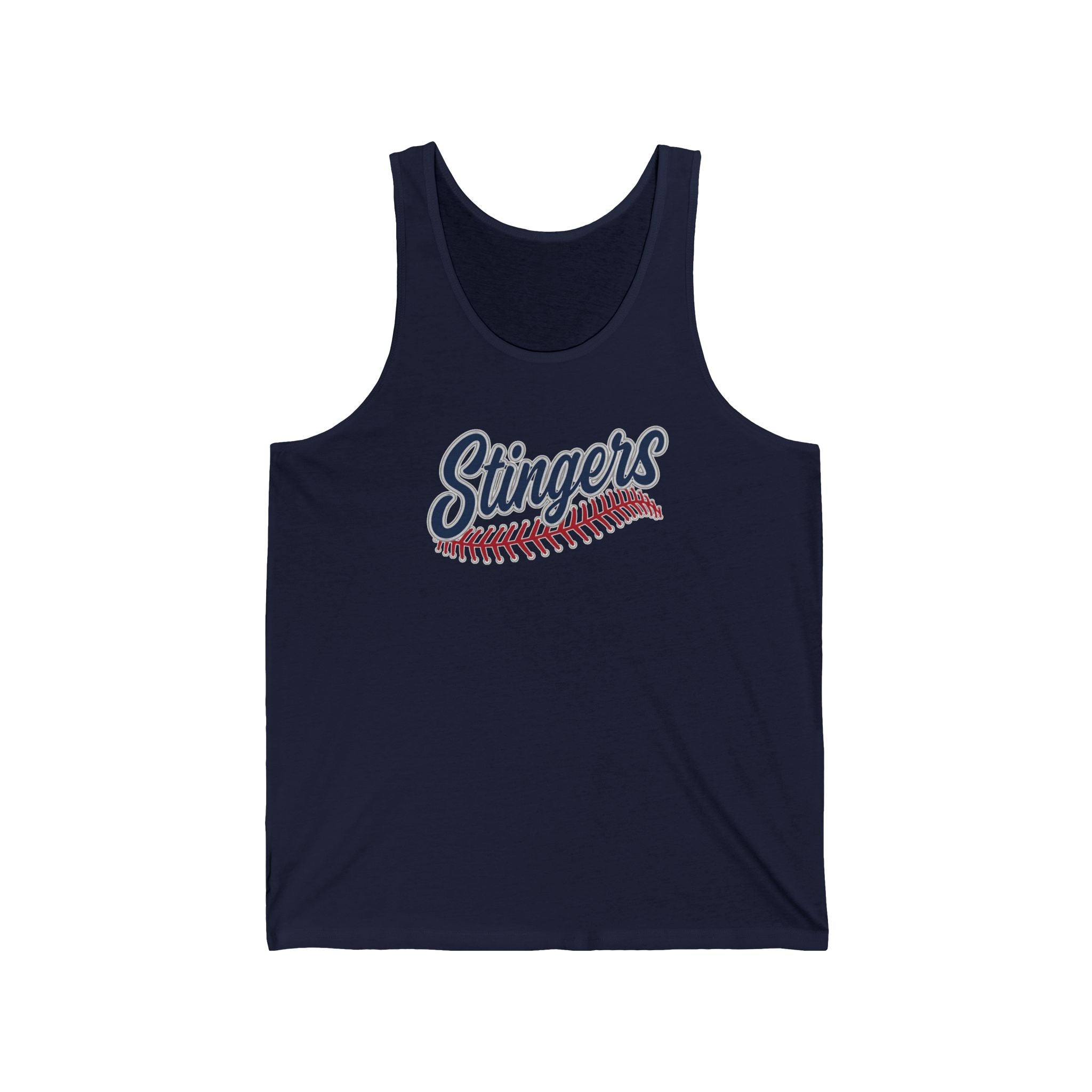 Adult Unisex Stingers Softball Stitches Graphic Bella + Canvas Tank