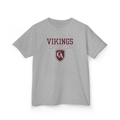 Youth Columbus Academy Vikings Basketball Graphic Short Sleeve Gildan Heavy Tee